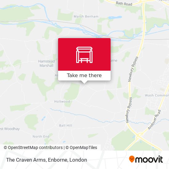The Craven Arms, Enborne map