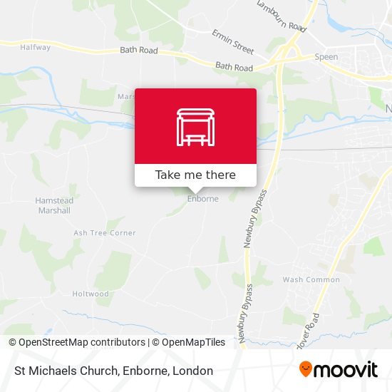 St Michaels Church, Enborne map