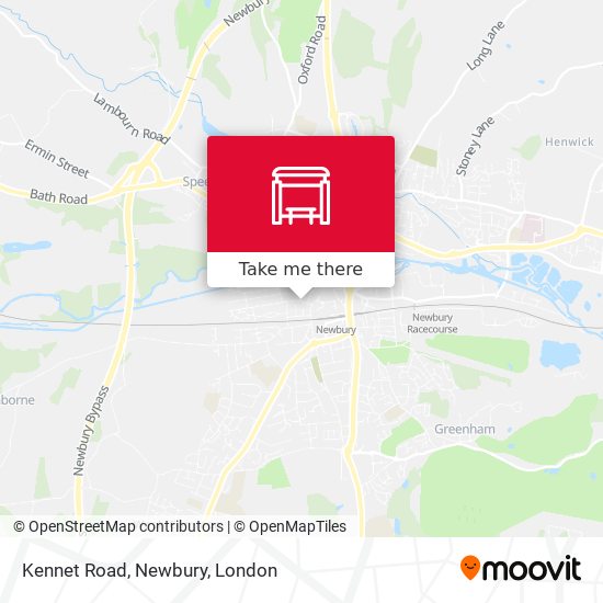 Kennet Road, Newbury map