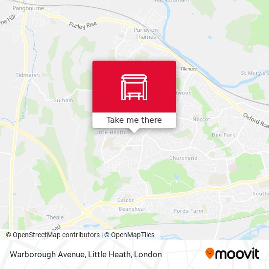 Warborough Avenue, Little Heath map