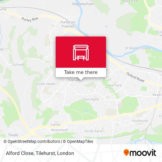 Alford Close, Tilehurst map