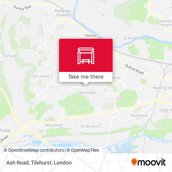 Ash Road, Tilehurst map