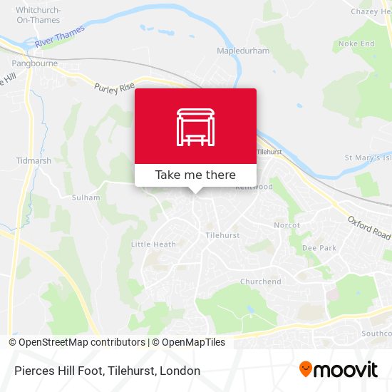 Pierces Hill Foot, Tilehurst map