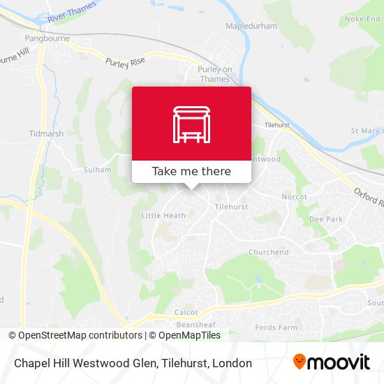 Chapel Hill Westwood Glen, Tilehurst map
