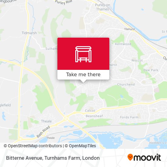 Bitterne Avenue, Turnhams Farm map