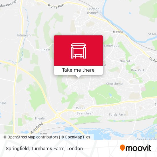 Springfield, Turnhams Farm map