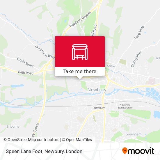 Speen Lane Foot, Newbury map