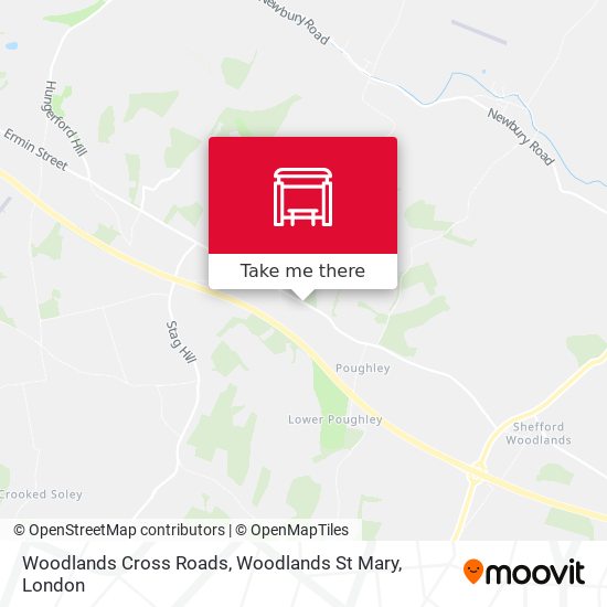 Woodlands Cross Roads, Woodlands St Mary map