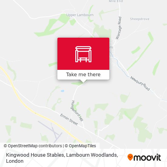 Kingwood House Stables, Lambourn Woodlands map