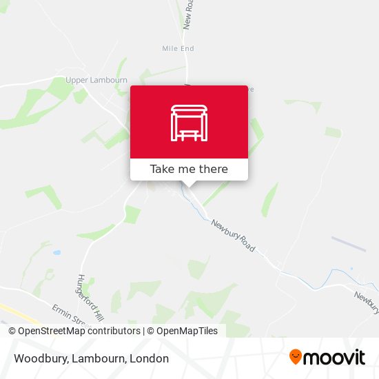 Woodbury, Lambourn map