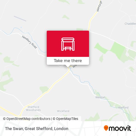 The Swan, Great Shefford map