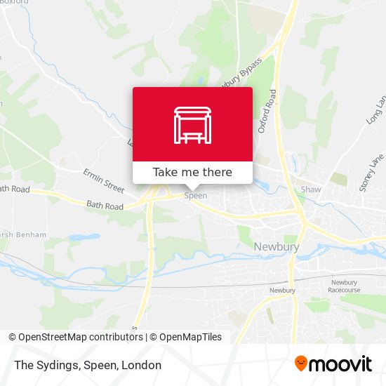 The Sydings, Speen map