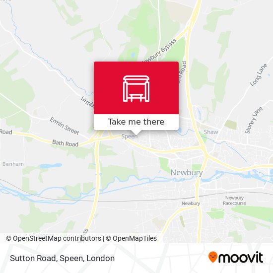 Sutton Road, Speen map