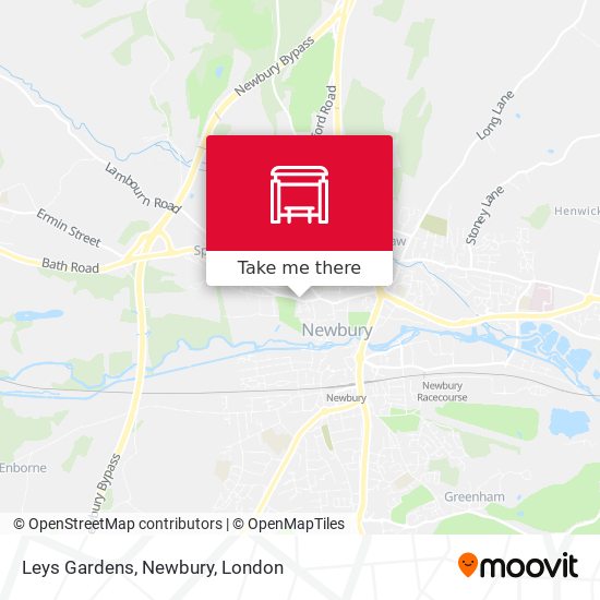 Leys Gardens, Newbury map