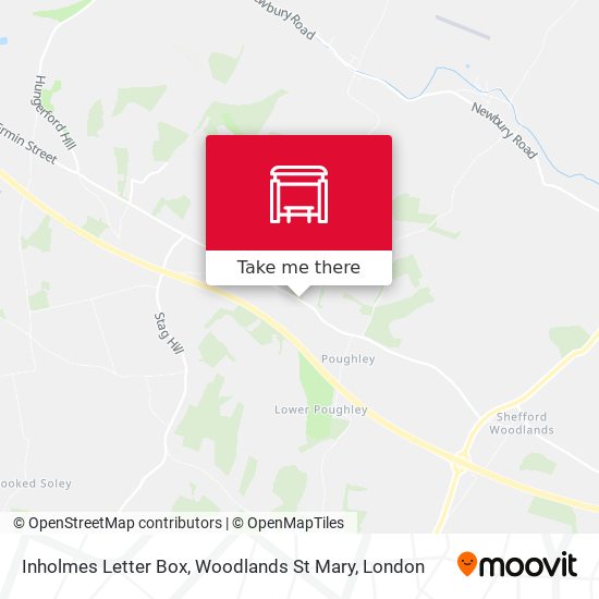 Inholmes Letter Box, Woodlands St Mary map