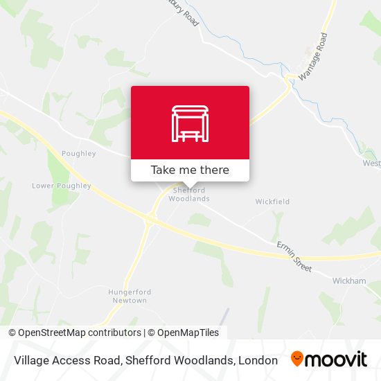 Village Access Road, Shefford Woodlands map