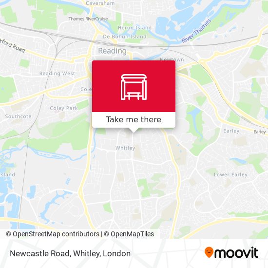 Newcastle Road, Whitley map