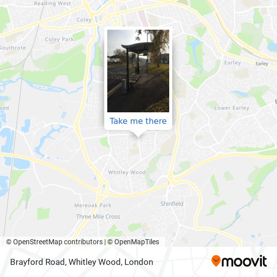 Brayford Road, Whitley Wood map