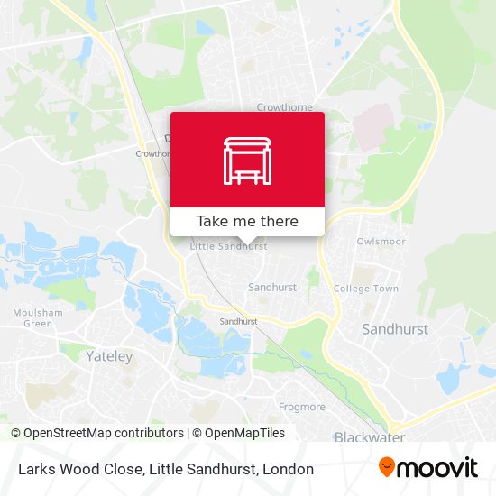 Larks Wood Close, Little Sandhurst map