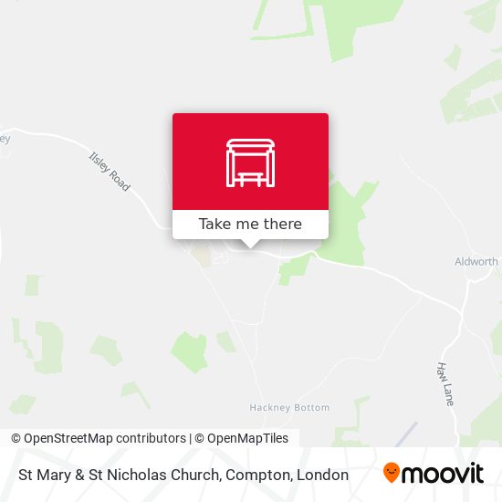 St Mary & St Nicholas Church, Compton map