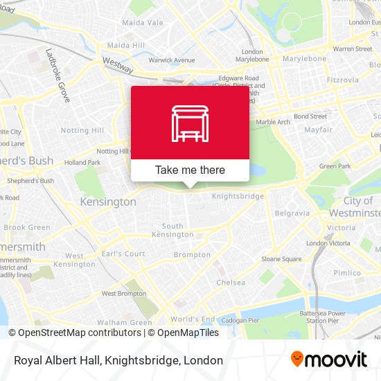 Royal Albert Hall, Knightsbridge map