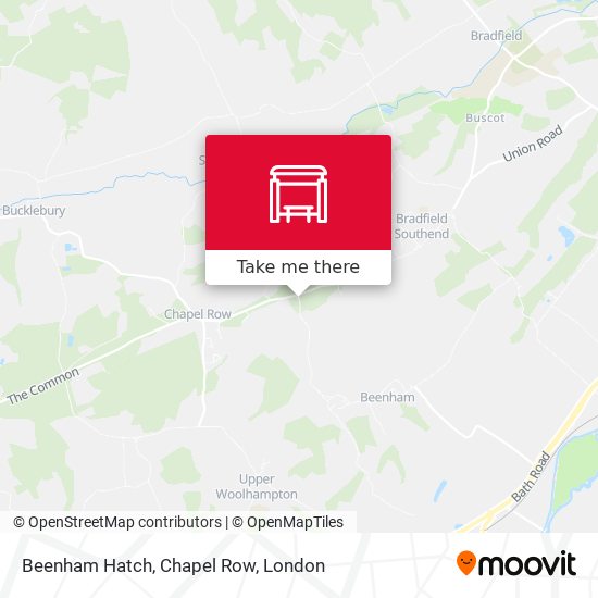 Beenham Hatch, Chapel Row map