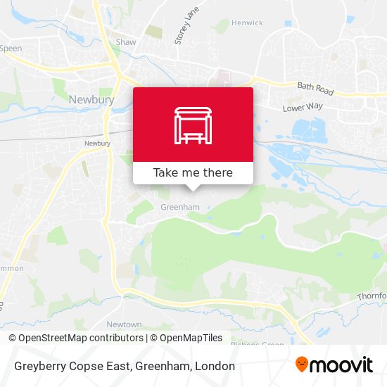 Greyberry Copse East, Greenham map