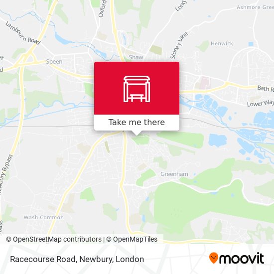 Racecourse Road, Newbury map
