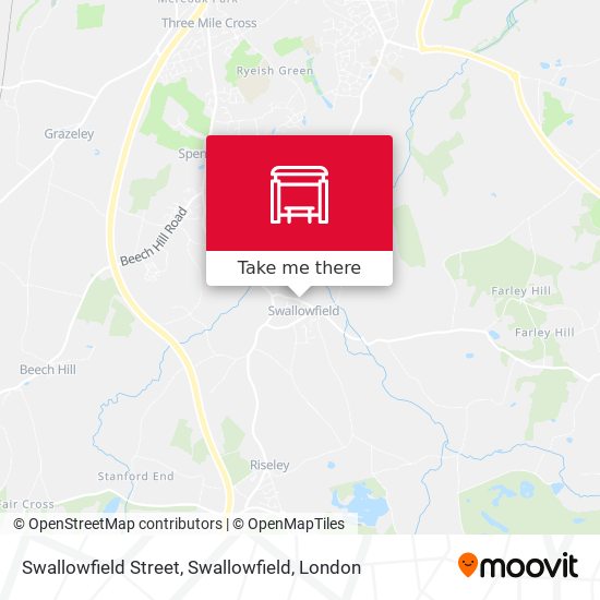 Swallowfield Street, Swallowfield map