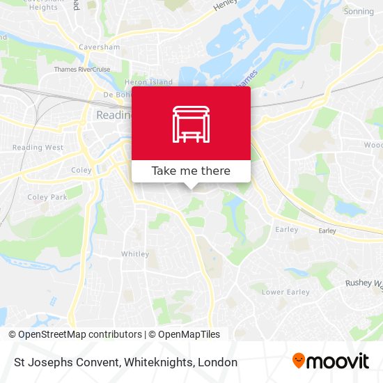 St Josephs Convent, Whiteknights map