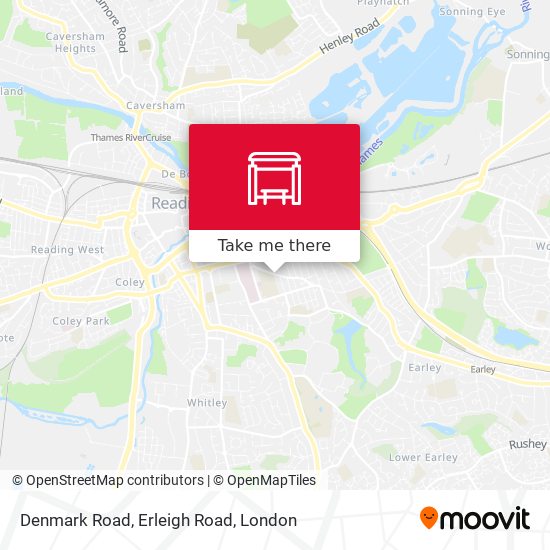 Denmark Road, Erleigh Road map