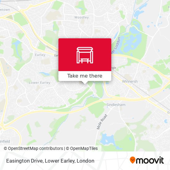 Easington Drive, Lower Earley map