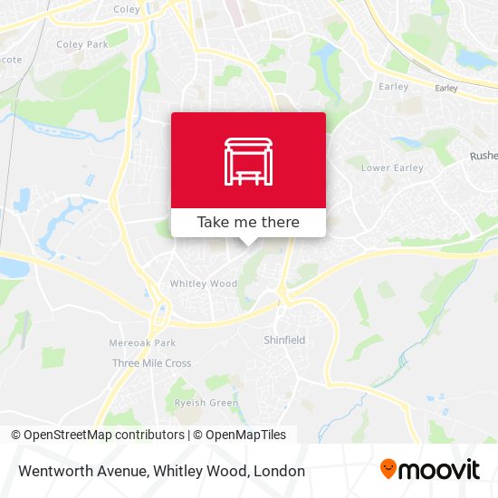 Wentworth Avenue, Whitley Wood map