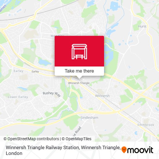 Winnersh Triangle Railway Station, Winnersh Triangle map