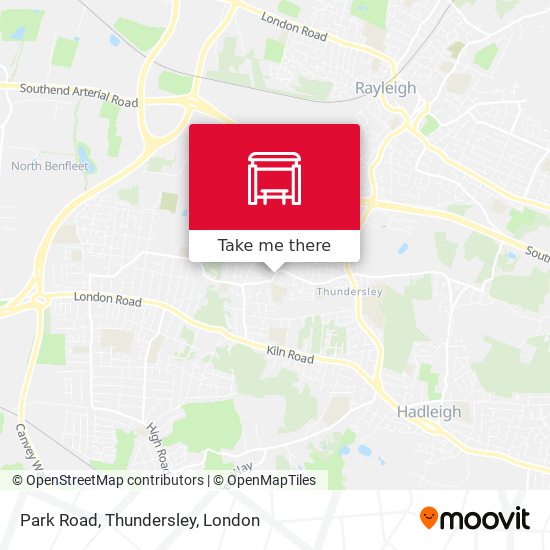 Park Road, Thundersley map