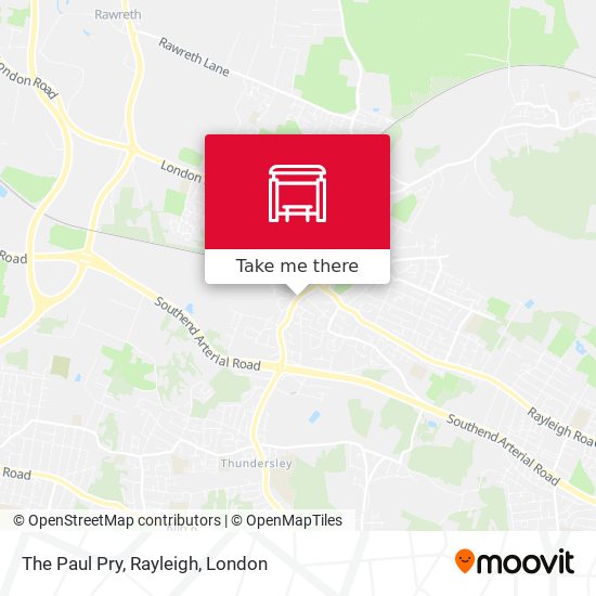 The Paul Pry, Rayleigh map