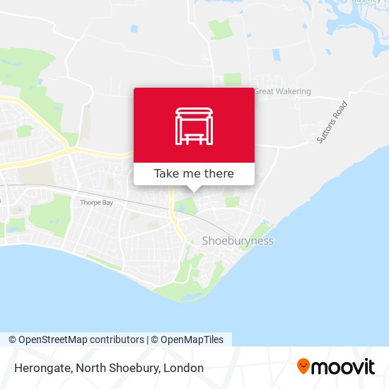 Herongate, North Shoebury map