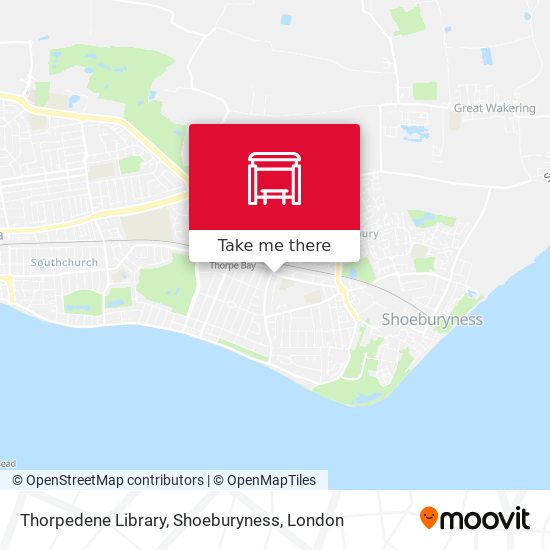 Thorpedene Library, Shoeburyness map