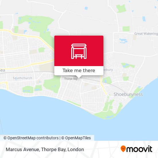 Marcus Avenue, Thorpe Bay map