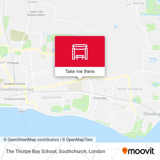 The Thorpe Bay School, Southchurch map