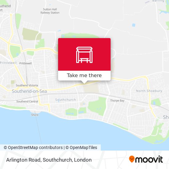 Arlington Road, Southchurch map