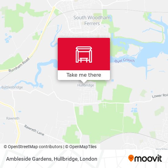 Ambleside Gardens, Hullbridge map