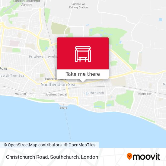 Christchurch Road, Southchurch map
