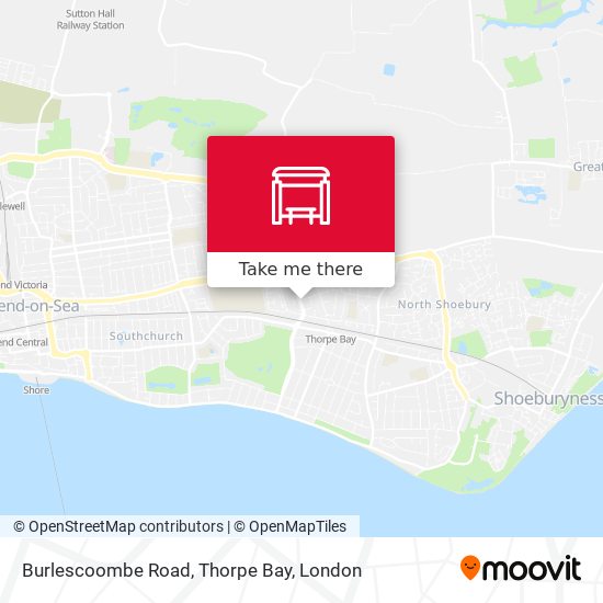 Burlescoombe Road, Thorpe Bay map