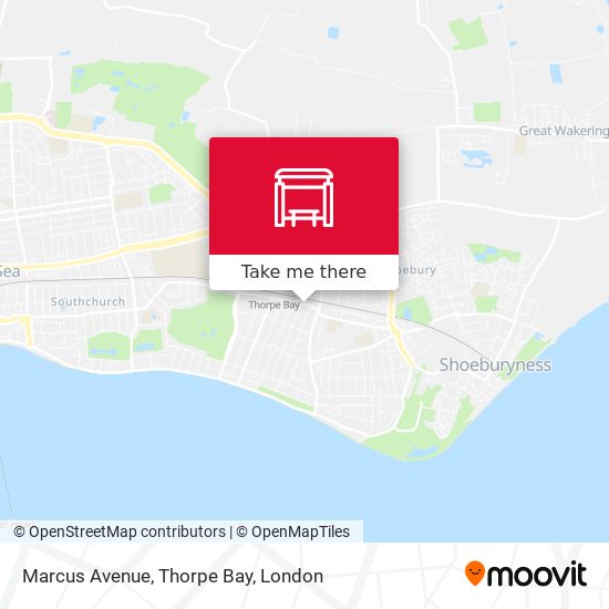 Marcus Avenue, Thorpe Bay map