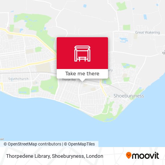 Thorpedene Library, Shoeburyness map
