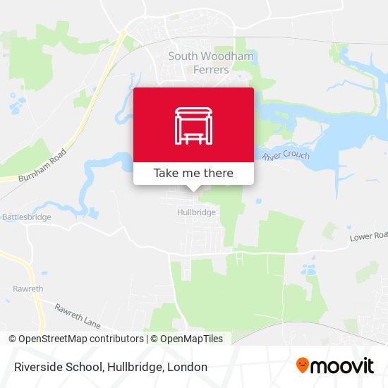 Riverside School, Hullbridge map