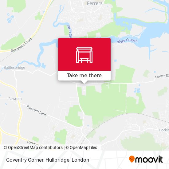 Coventry Corner, Hullbridge map