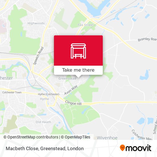 Macbeth Close, Greenstead map