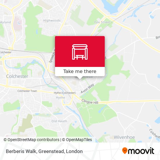 Berberis Walk, Greenstead map